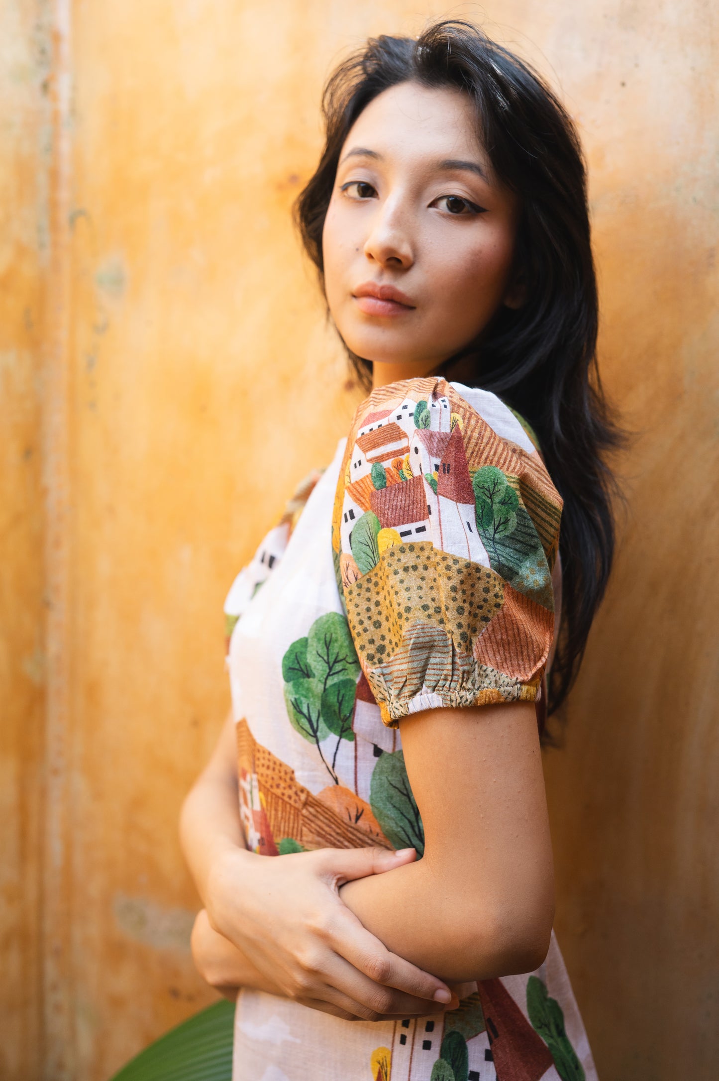 Autumn Love Puff Sleeve Dress