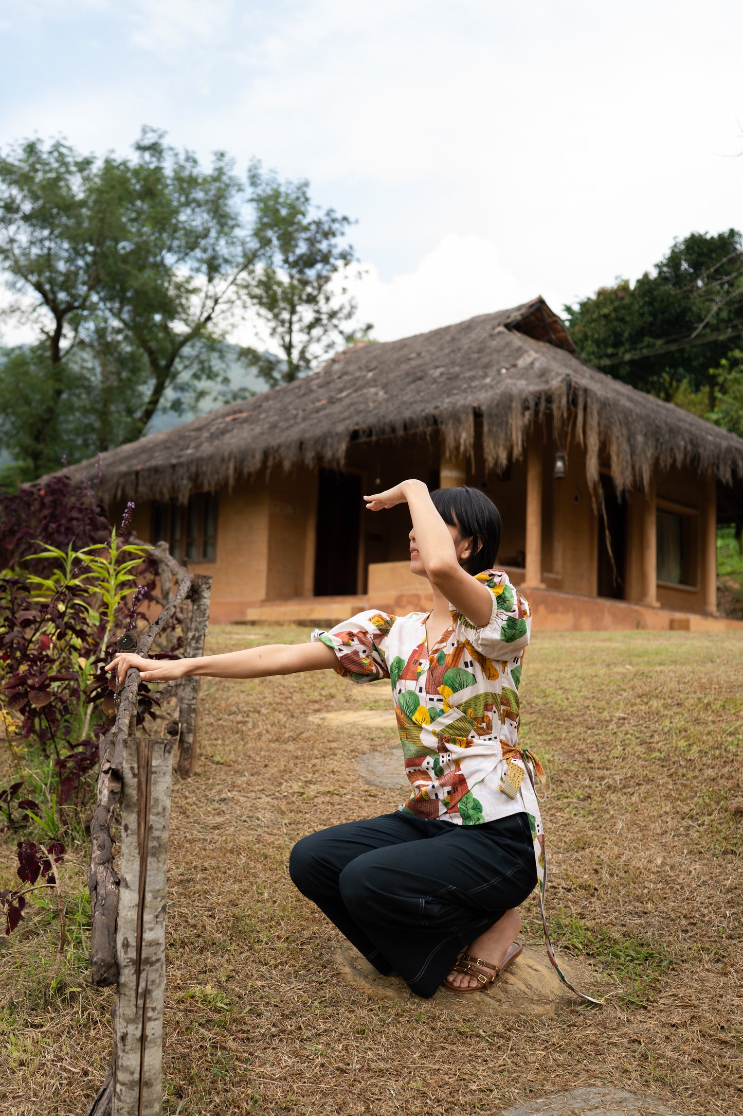 Autumn Love Wrap Top