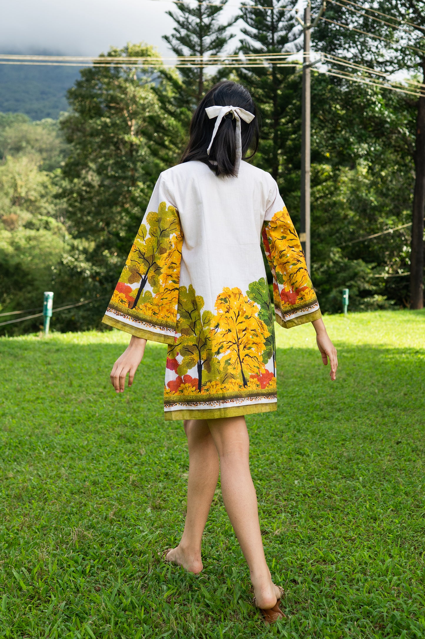 Golden Season A Line Dress