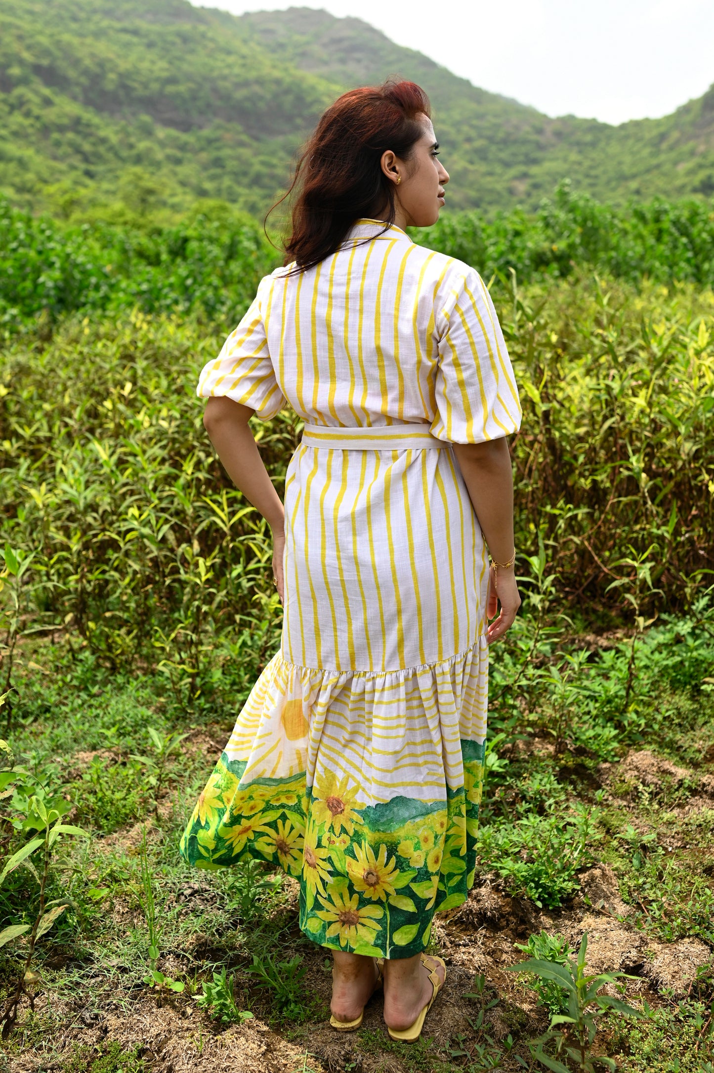 Sunflower Fields Maxi Dress