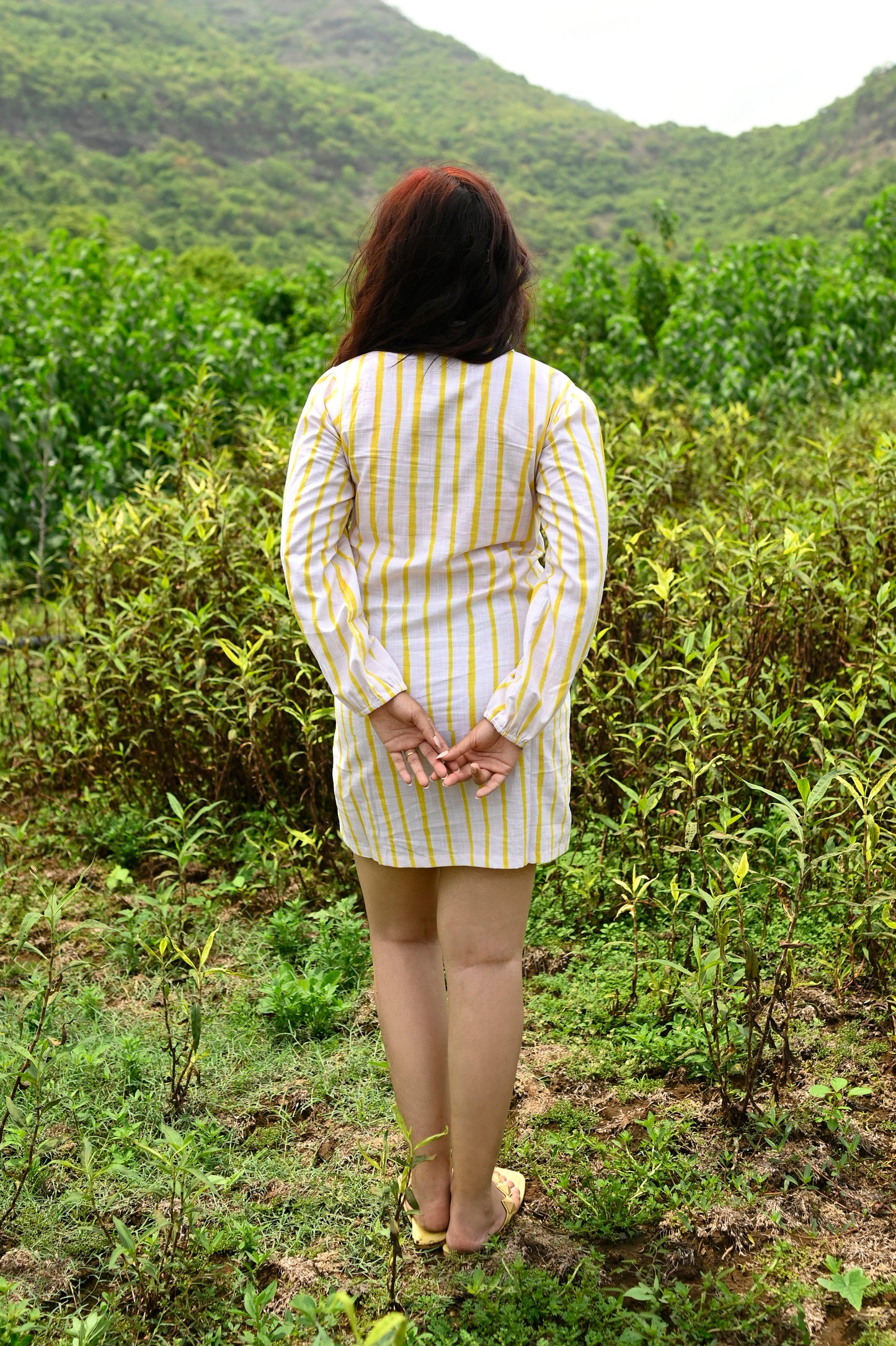 Sunny Stripe Shirt Dress