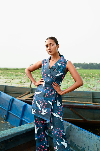 Cherry Blossom Blazer Dress