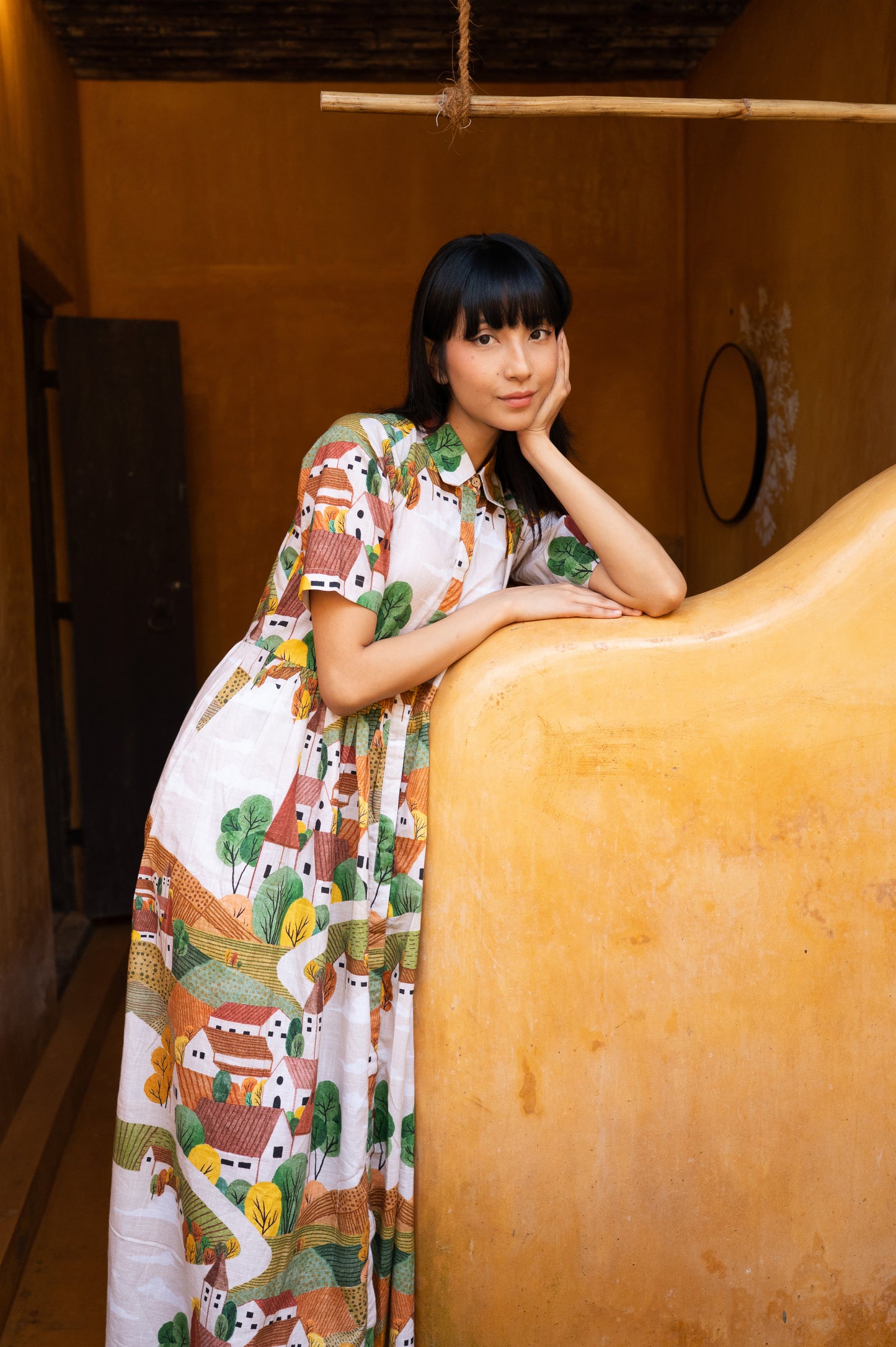 Autumn Love Shirt Dress