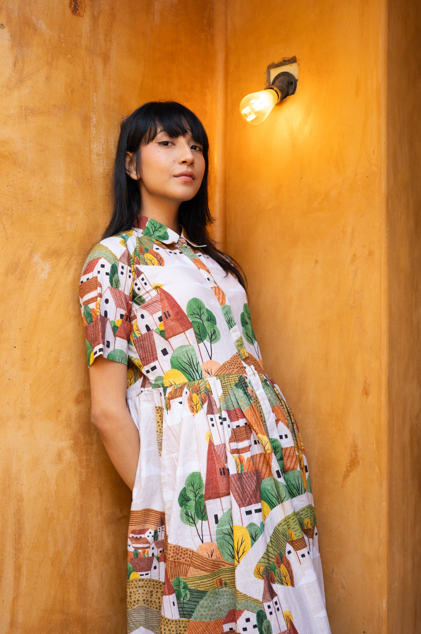 Autumn Love Shirt Dress