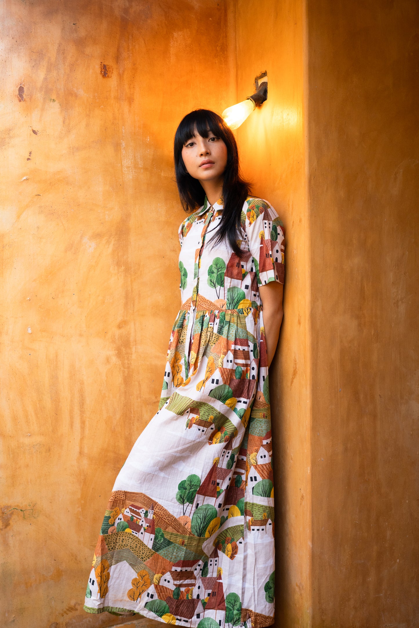 Autumn Love Shirt Dress