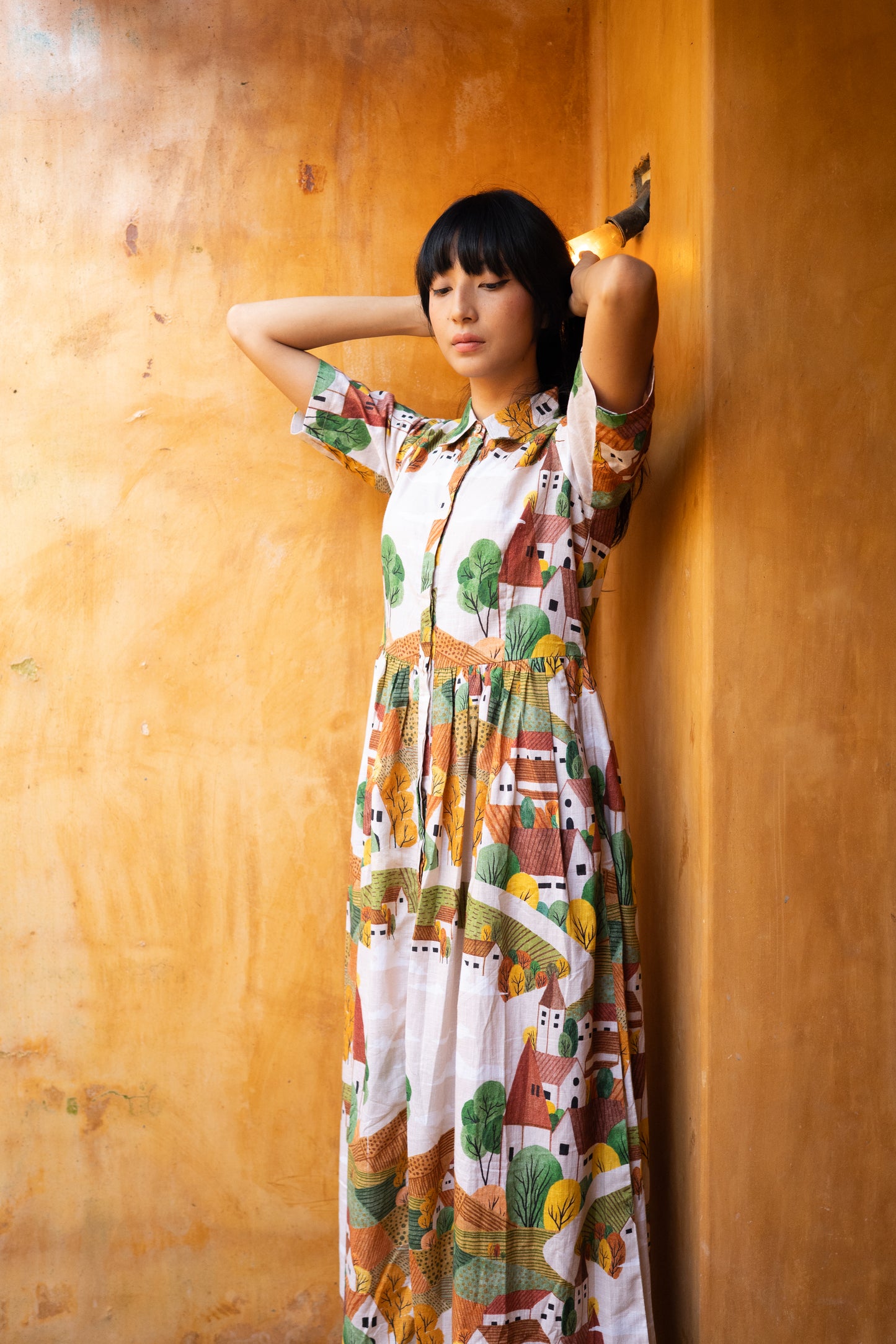 Autumn Love Shirt Dress