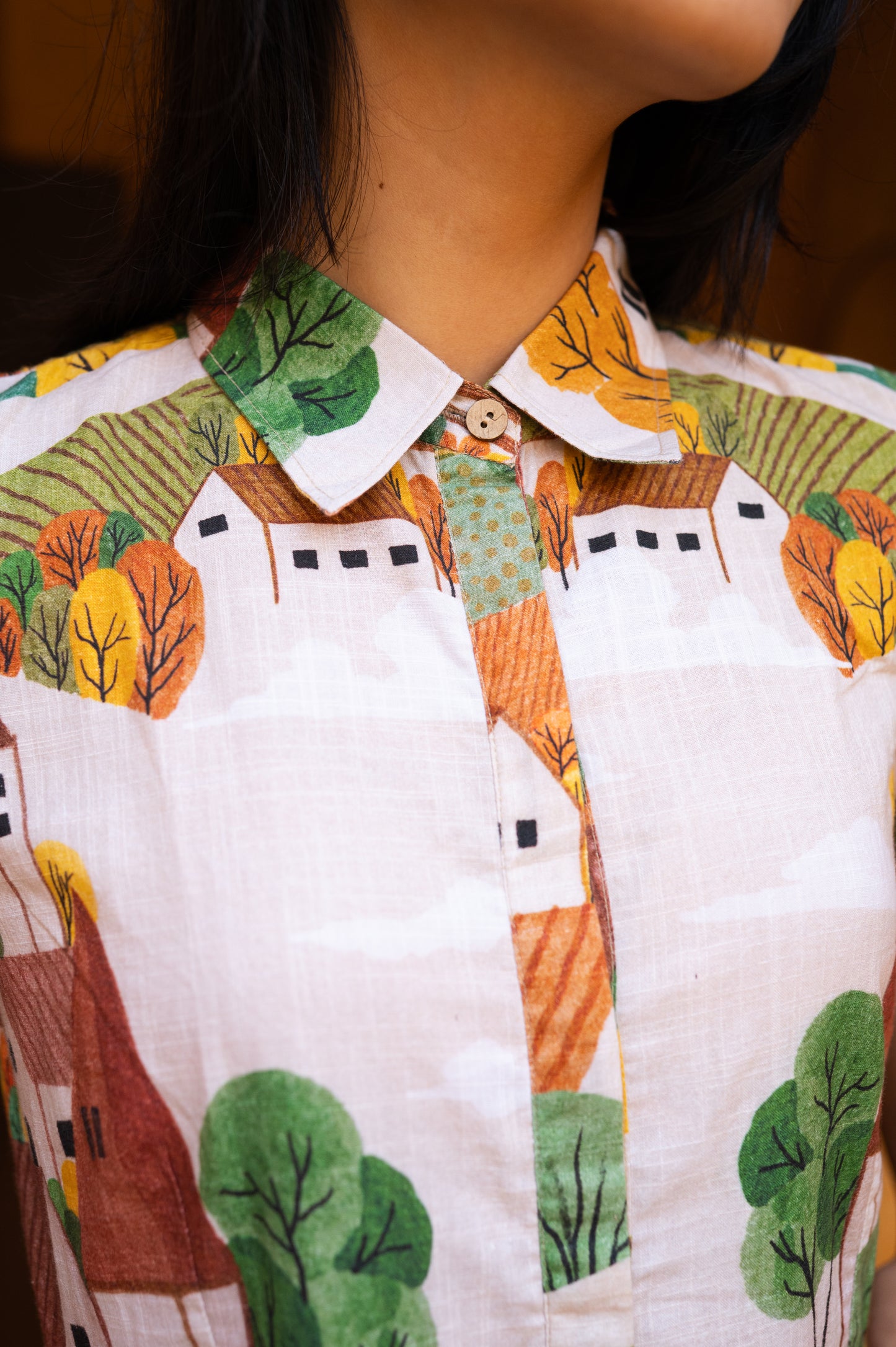 Autumn Love Shirt Dress