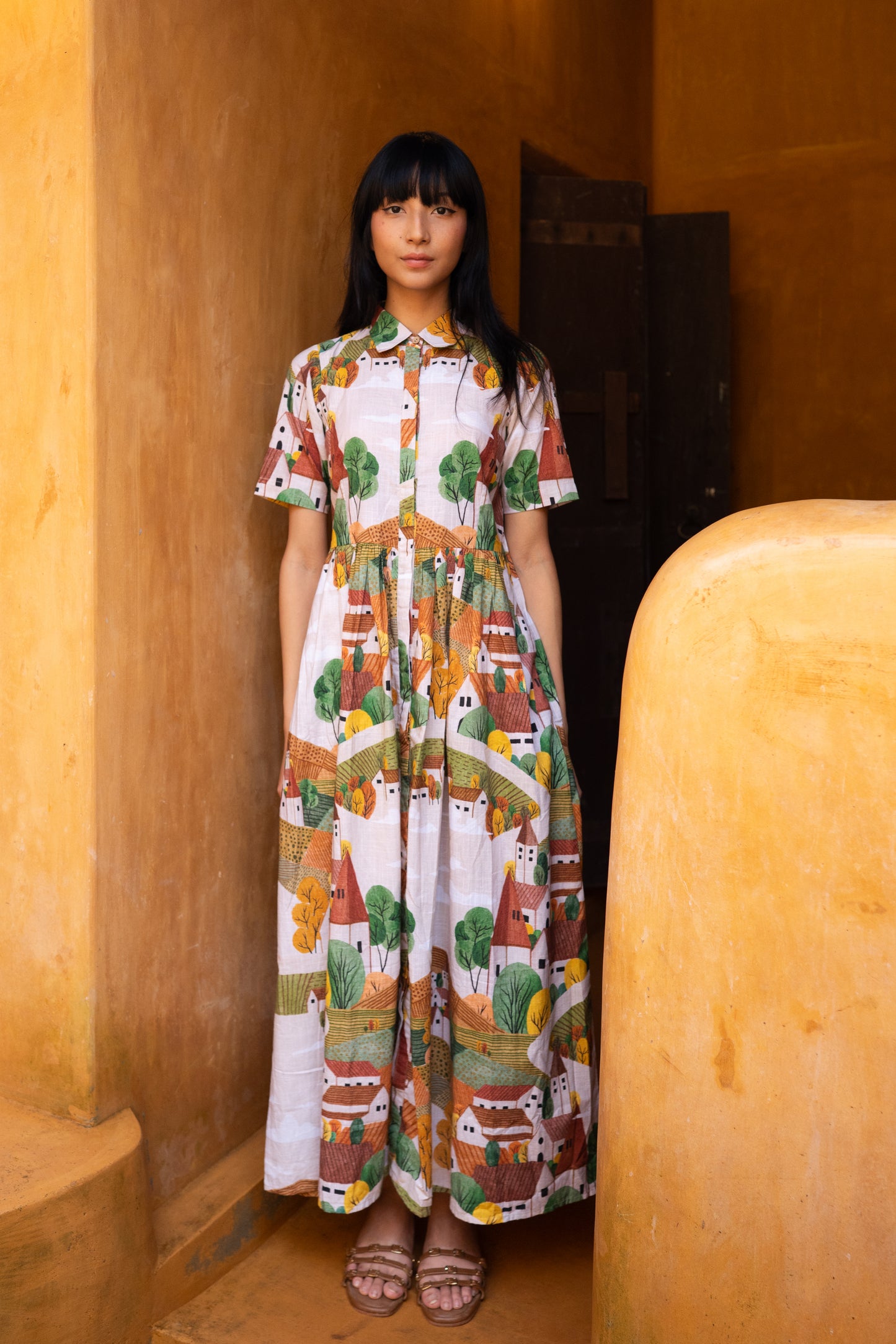 Autumn Love Shirt Dress