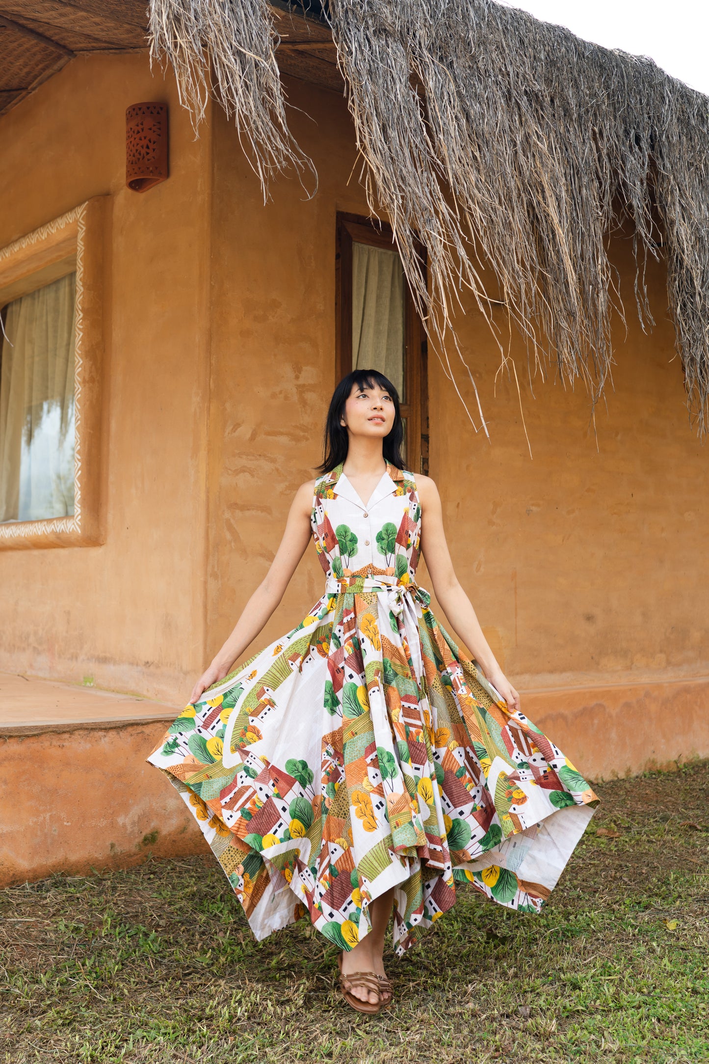 Autumn Love Handkerchief Dress