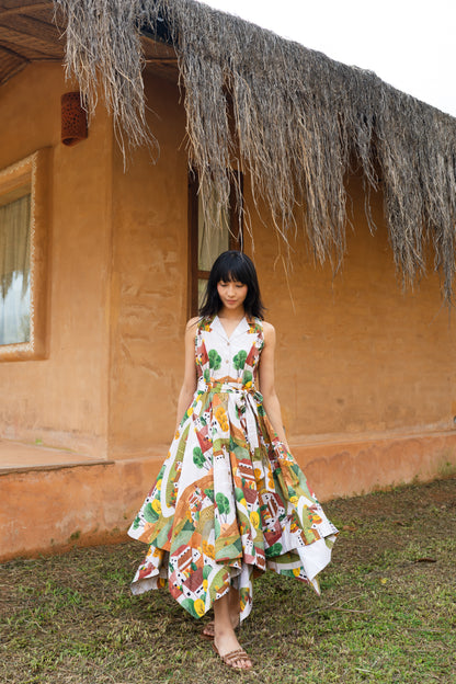 Autumn Love Handkerchief Dress