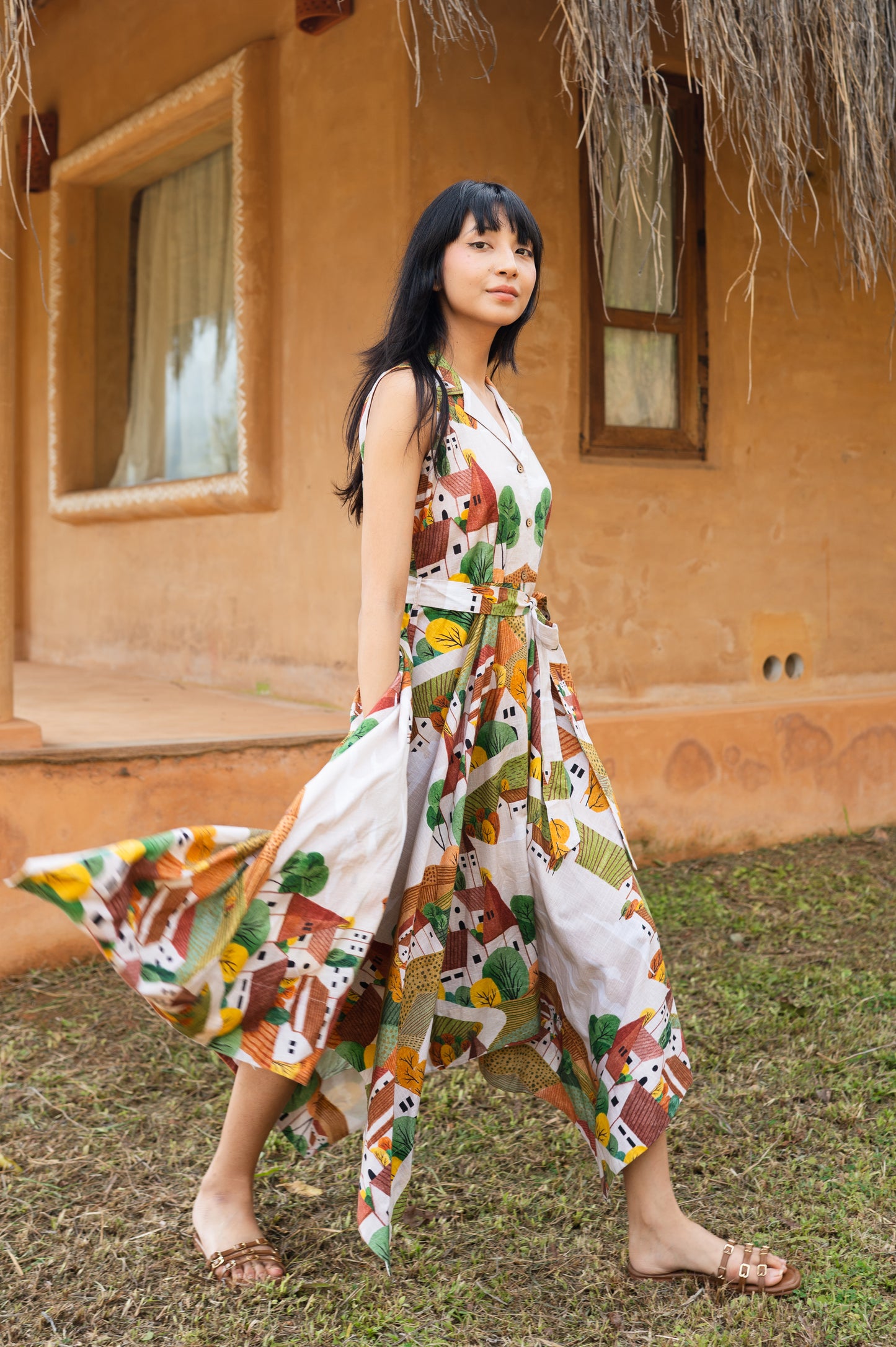 Autumn Love Handkerchief Dress