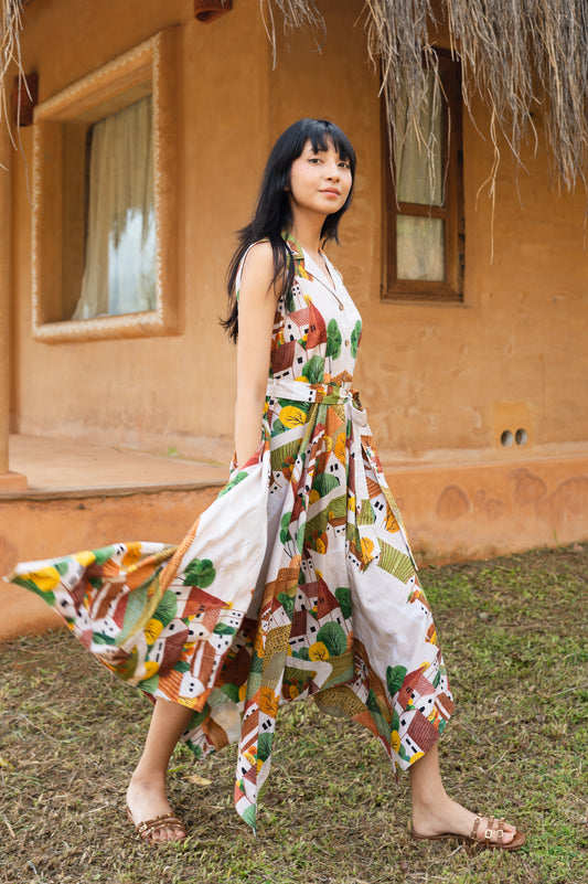 Autumn Love Handkerchief Dress