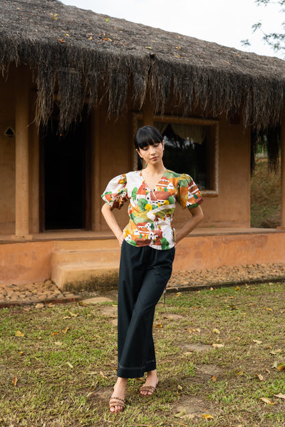 Autumn Love Wrap Top