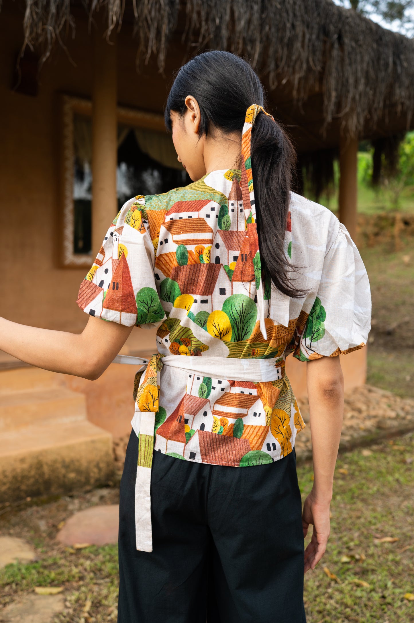 Autumn Love Wrap Top