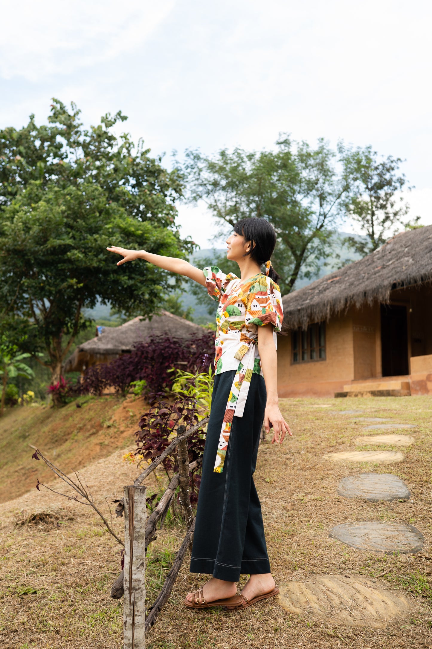 Autumn Love Wrap Top