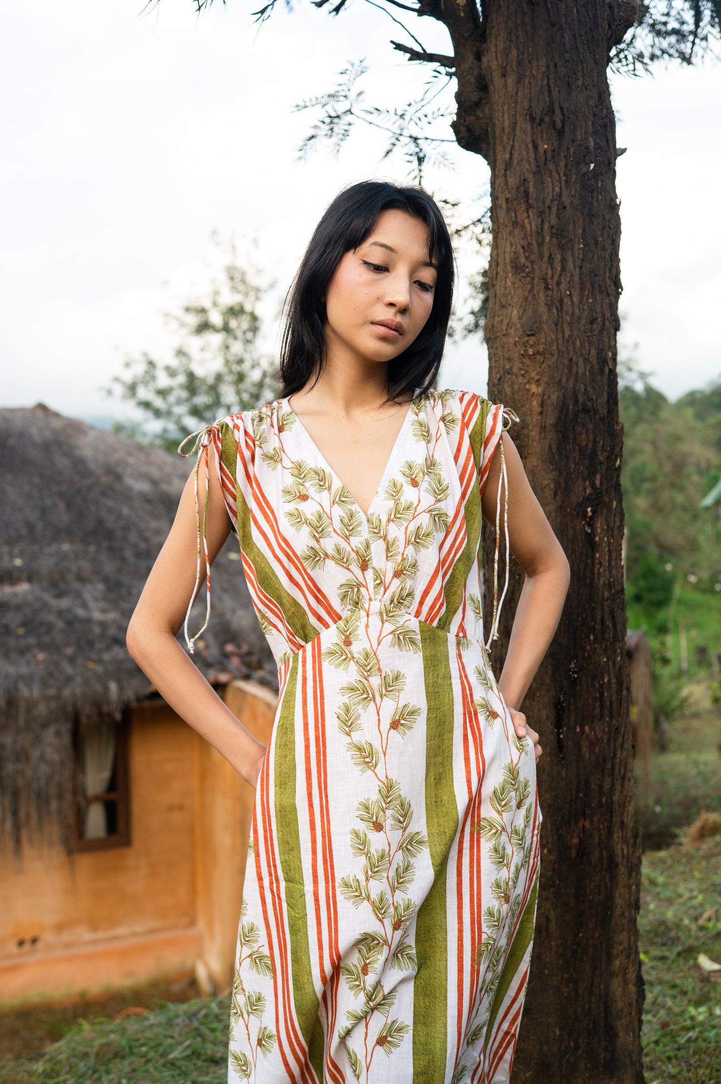 Fig Drawstring Dress