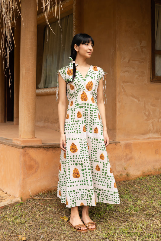 Pinecone Draw String Dress