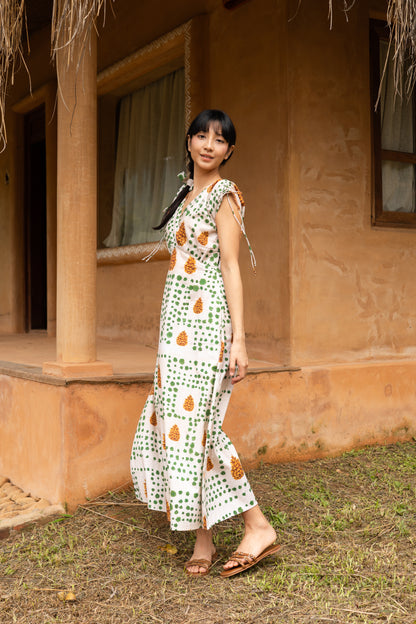 Pinecone Draw String Dress