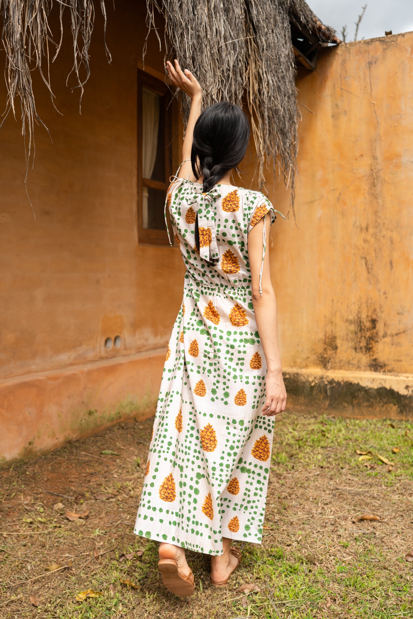 Pinecone Draw String Dress