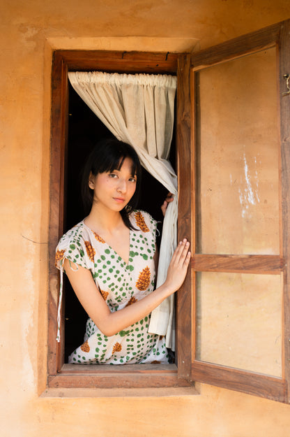Pinecone Draw String Dress