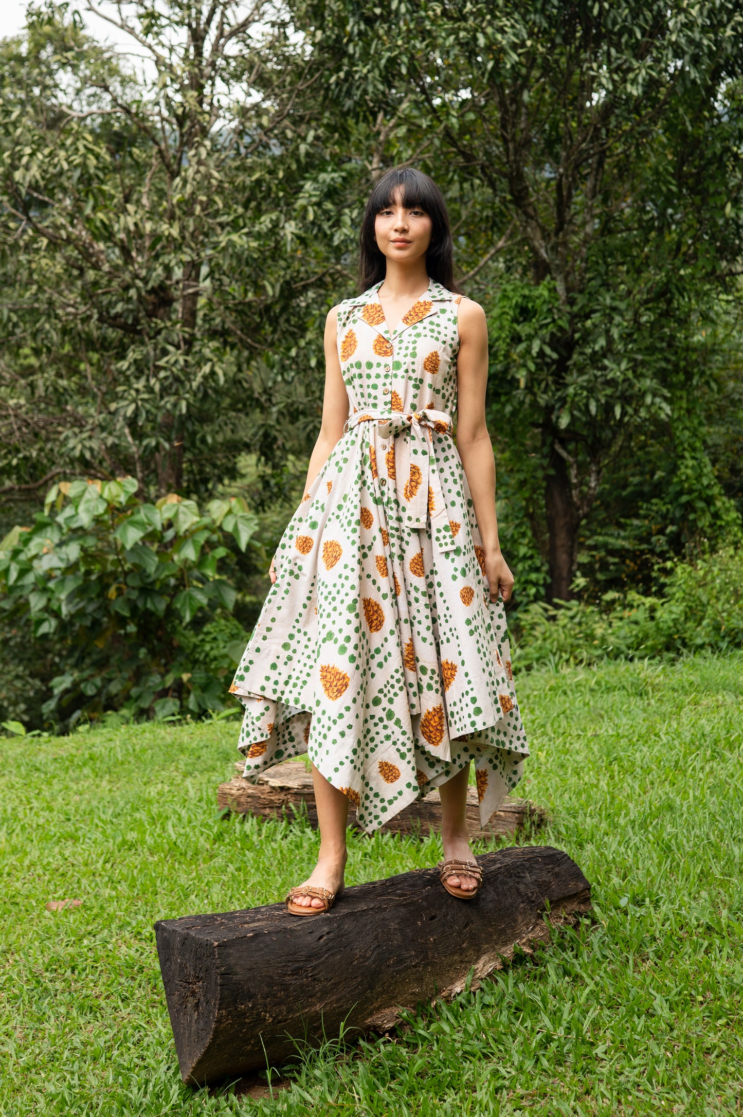 Pinecone Handkerchief Dress