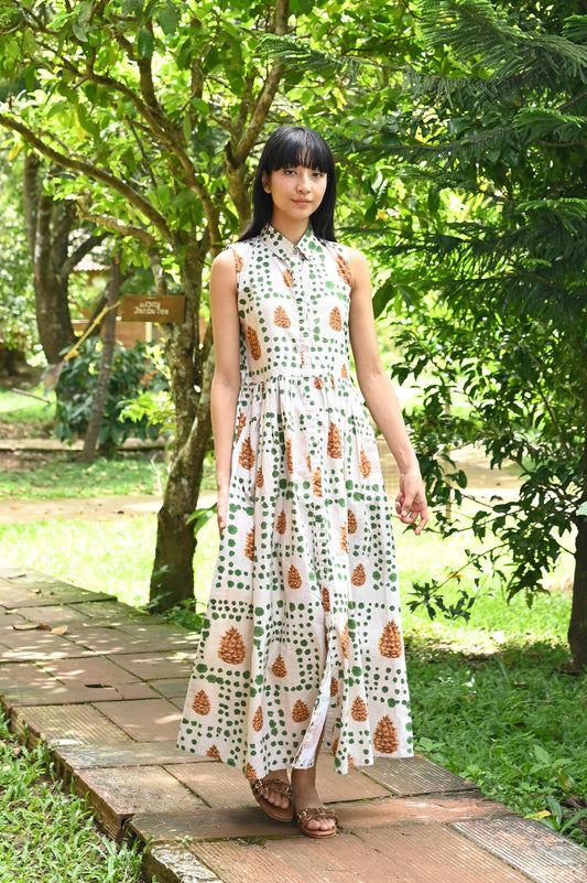 Pinecone Shirt Dress