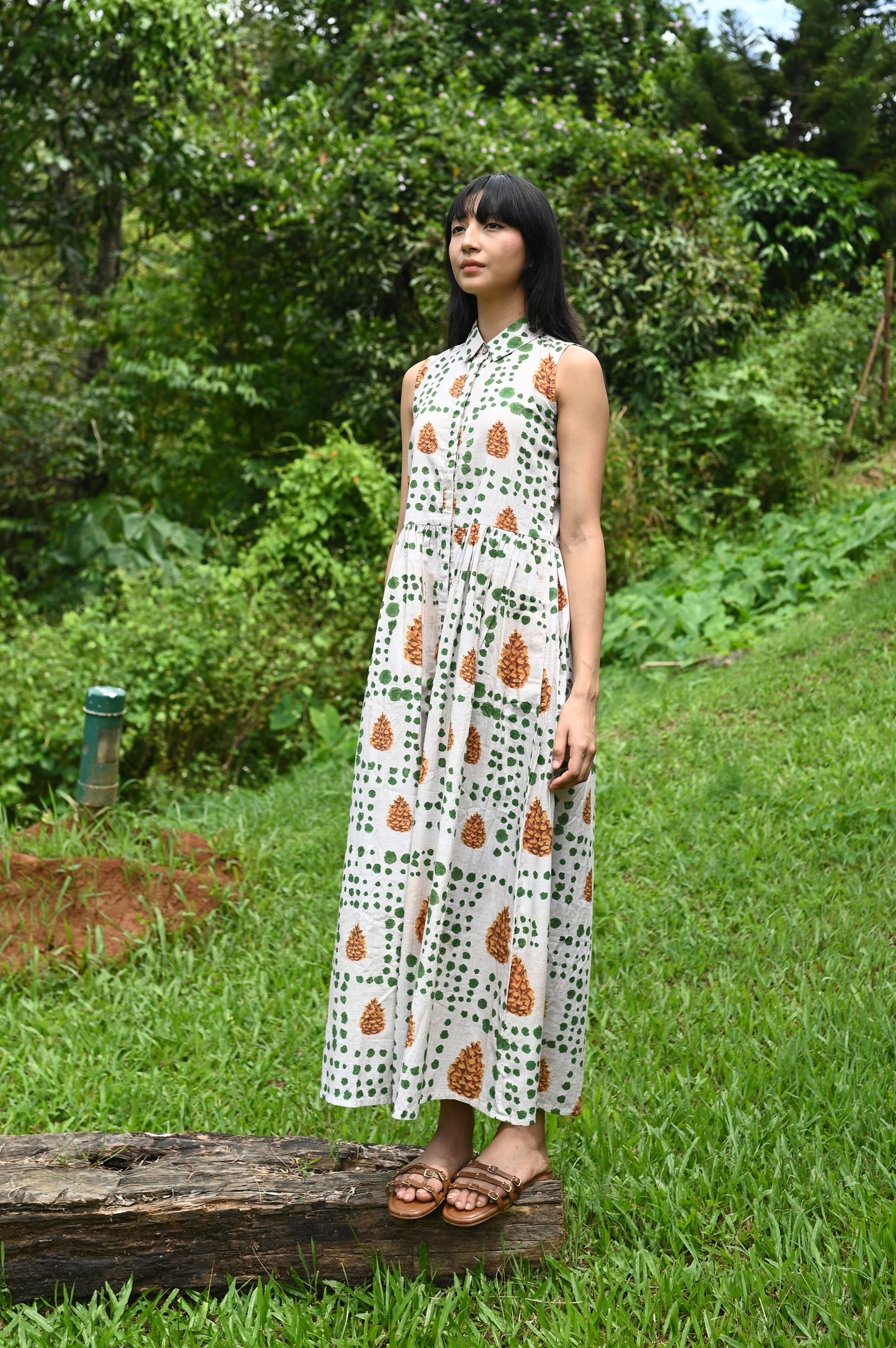 Pinecone Shirt Dress