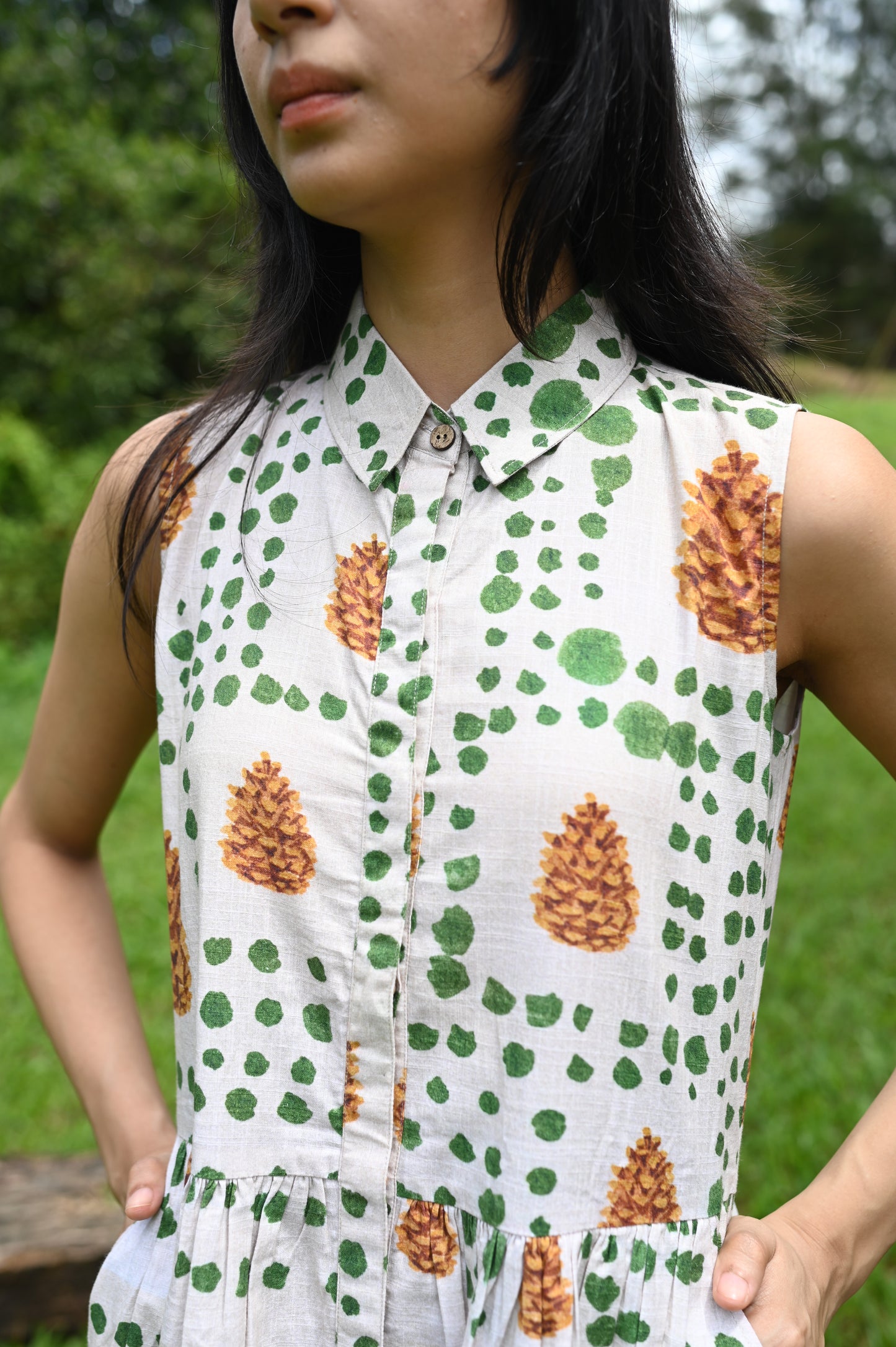 Pinecone Shirt Dress