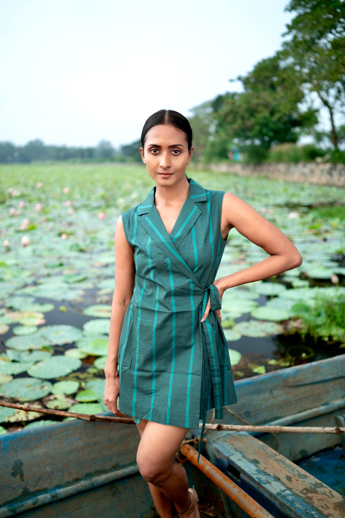 Leaf Blazer Dress