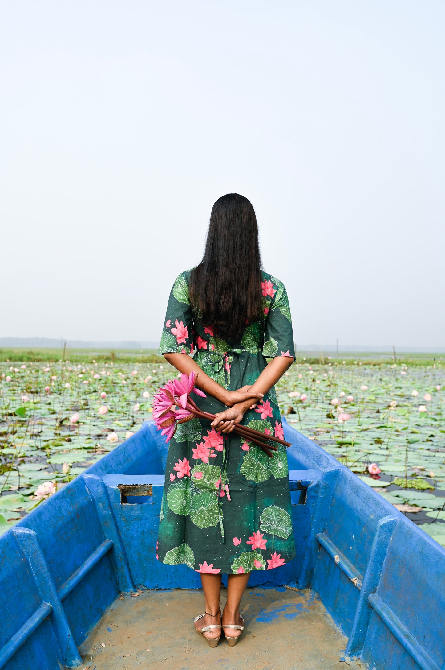 Lotus Wrap Dress