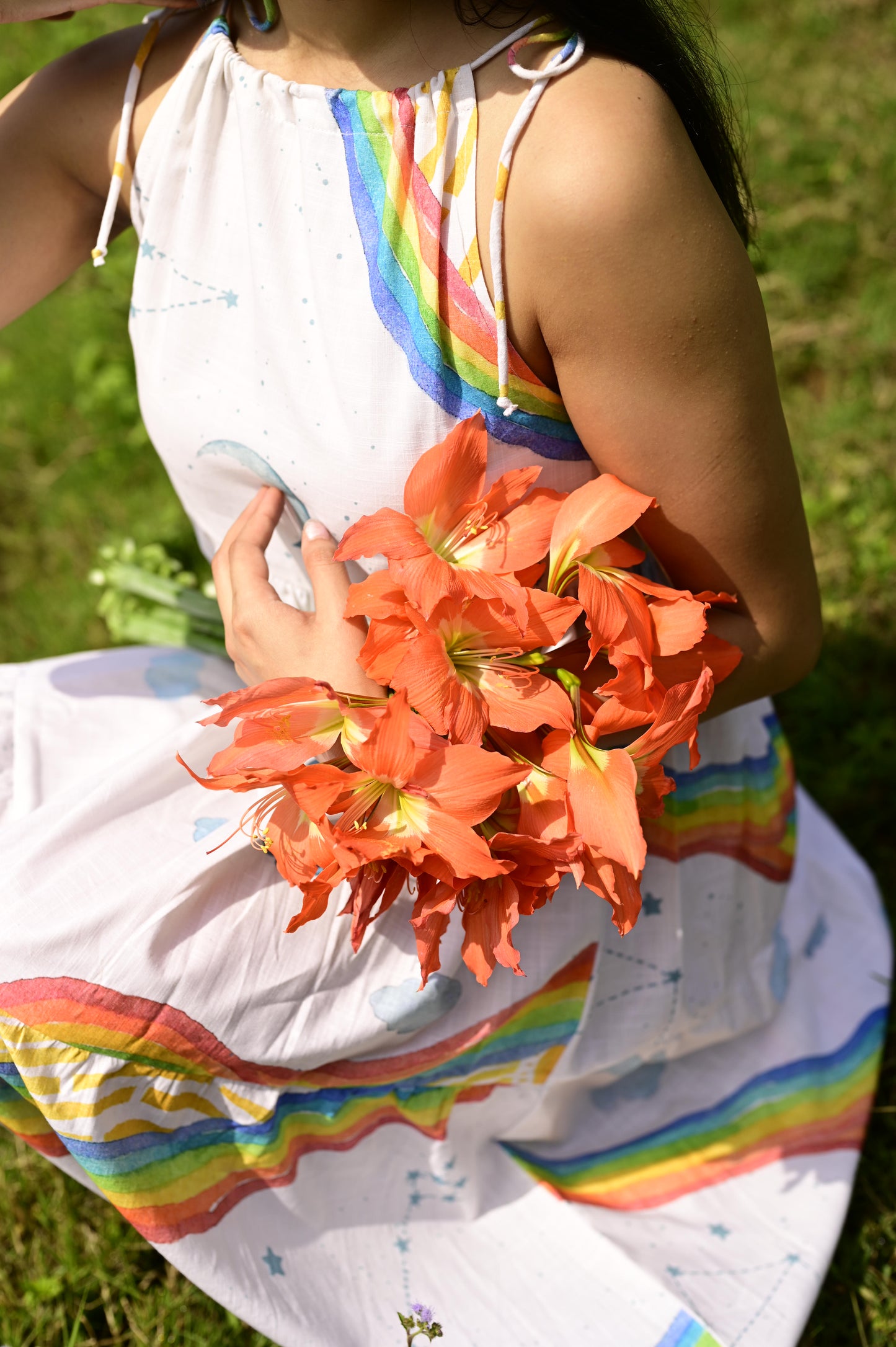 Rainbow Tie Knots Dress