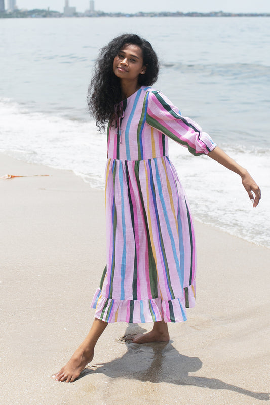 Seashore Gathered Dress