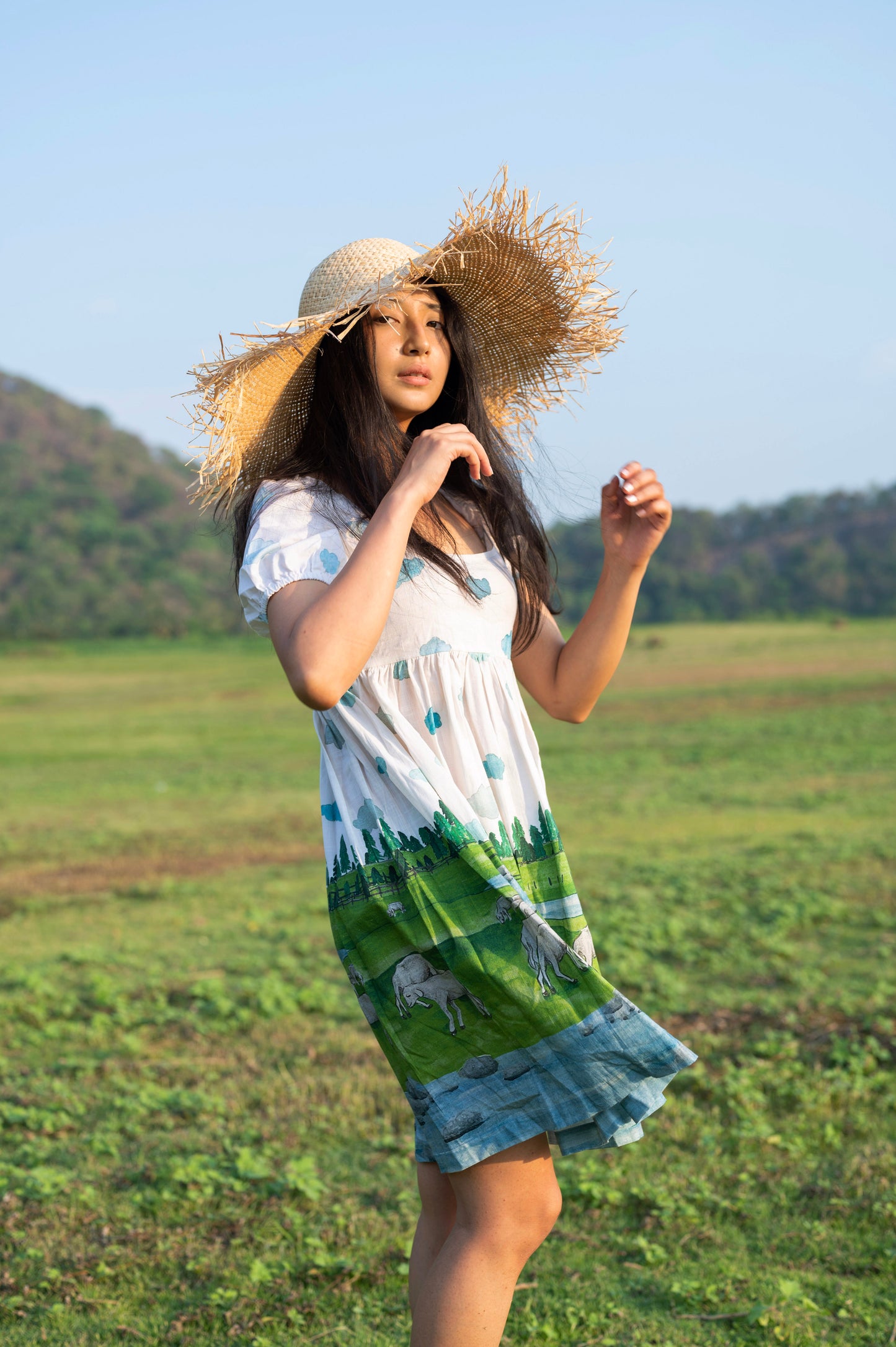 Shepherd Puff Sleeve Dress