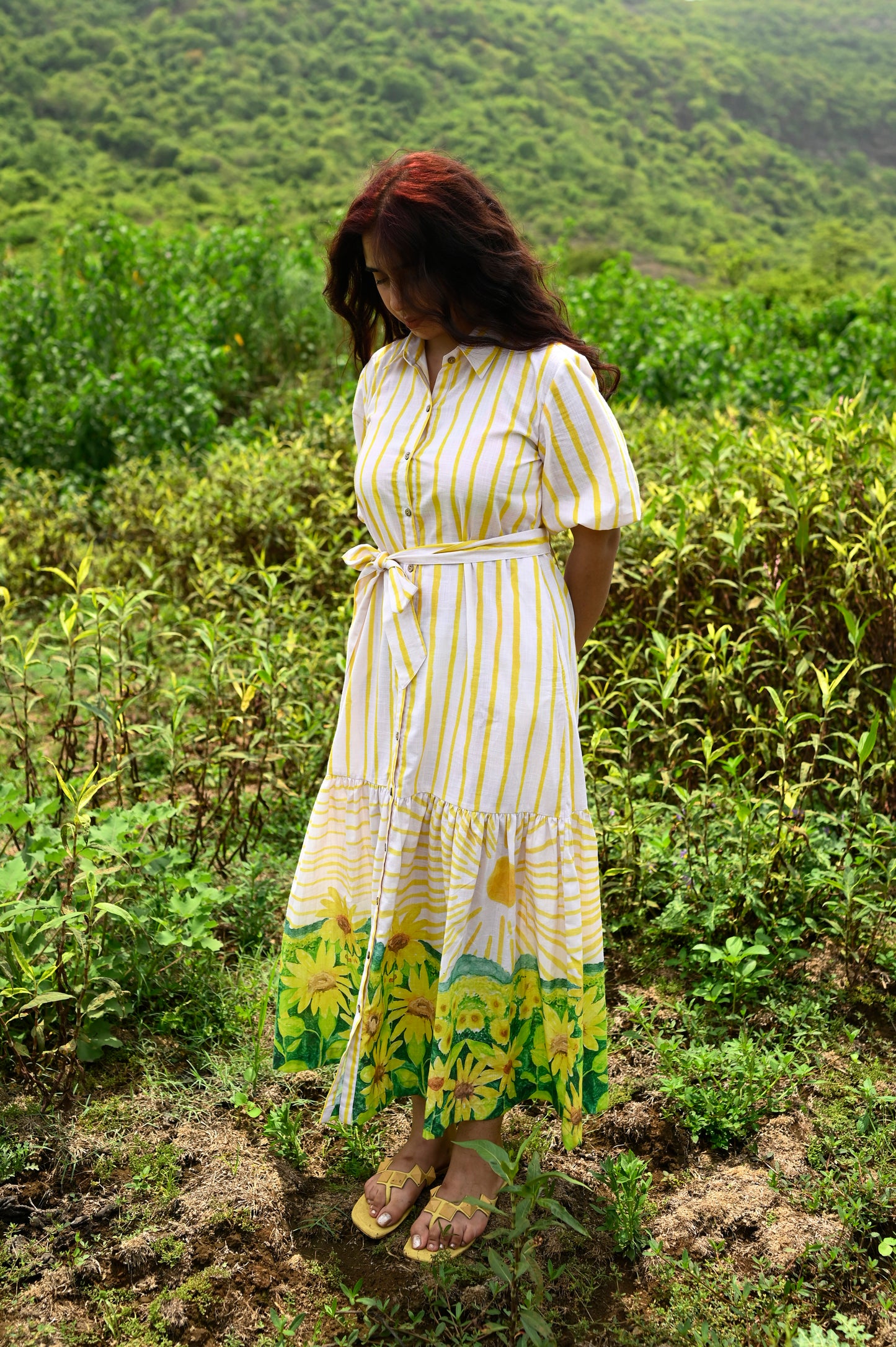 Sunflower Fields Maxi Dress XS