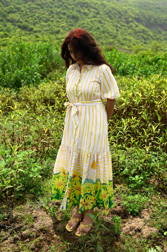 Sunflower Fields Maxi Dress