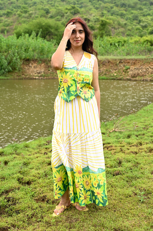 Sunflower Fields Skirt Set